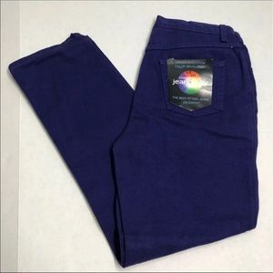 Jeans denim pants bottoms purple women 10p trouser